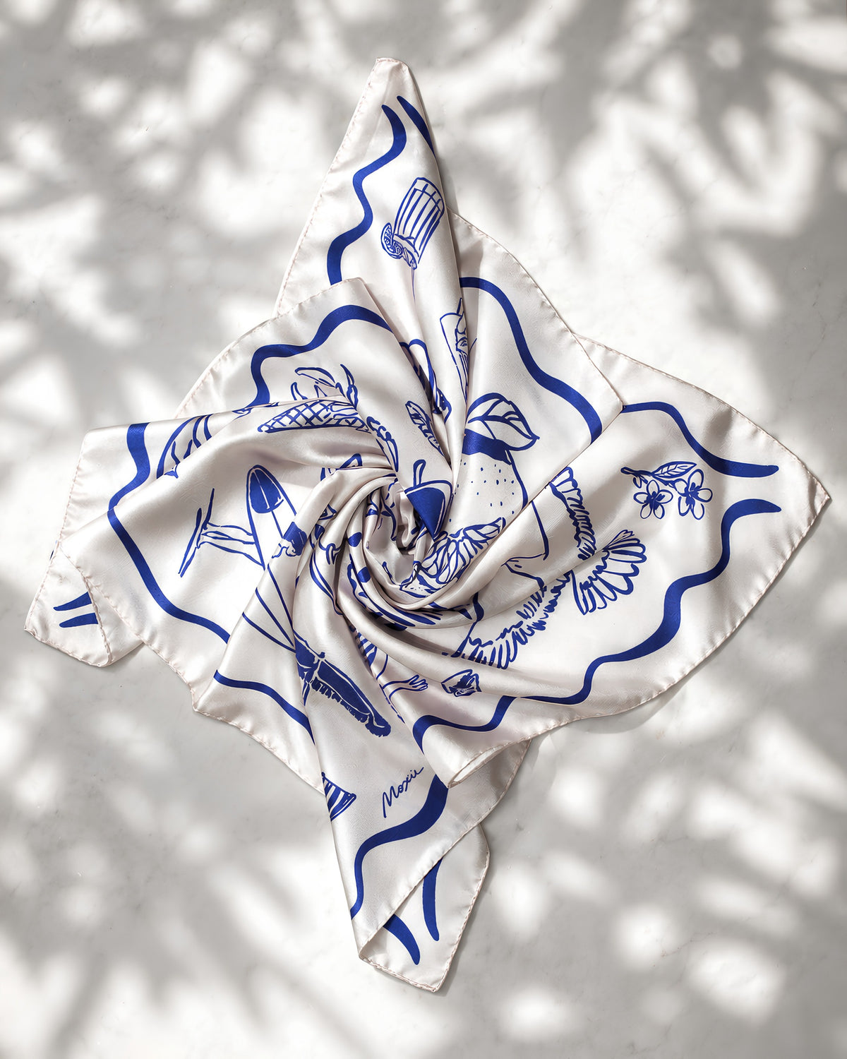 MOXIE – Silk Scarf Coastal