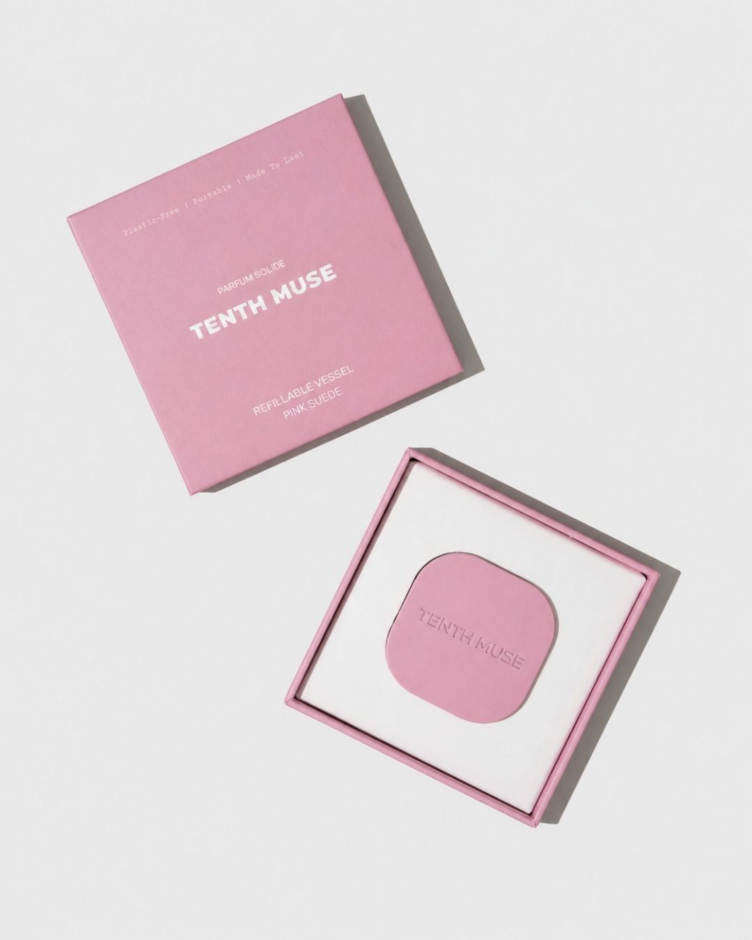 TENTH MUSE – Refillable Vessel | Pink Suede